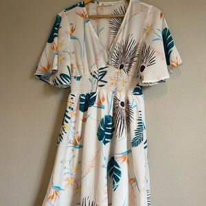 Cupshe Multicolor Floral Dress/Coverup